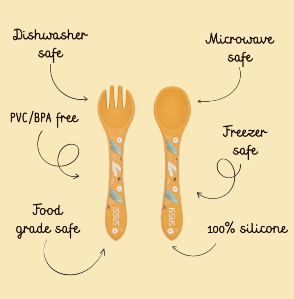 Silicone cutlery (Lion)