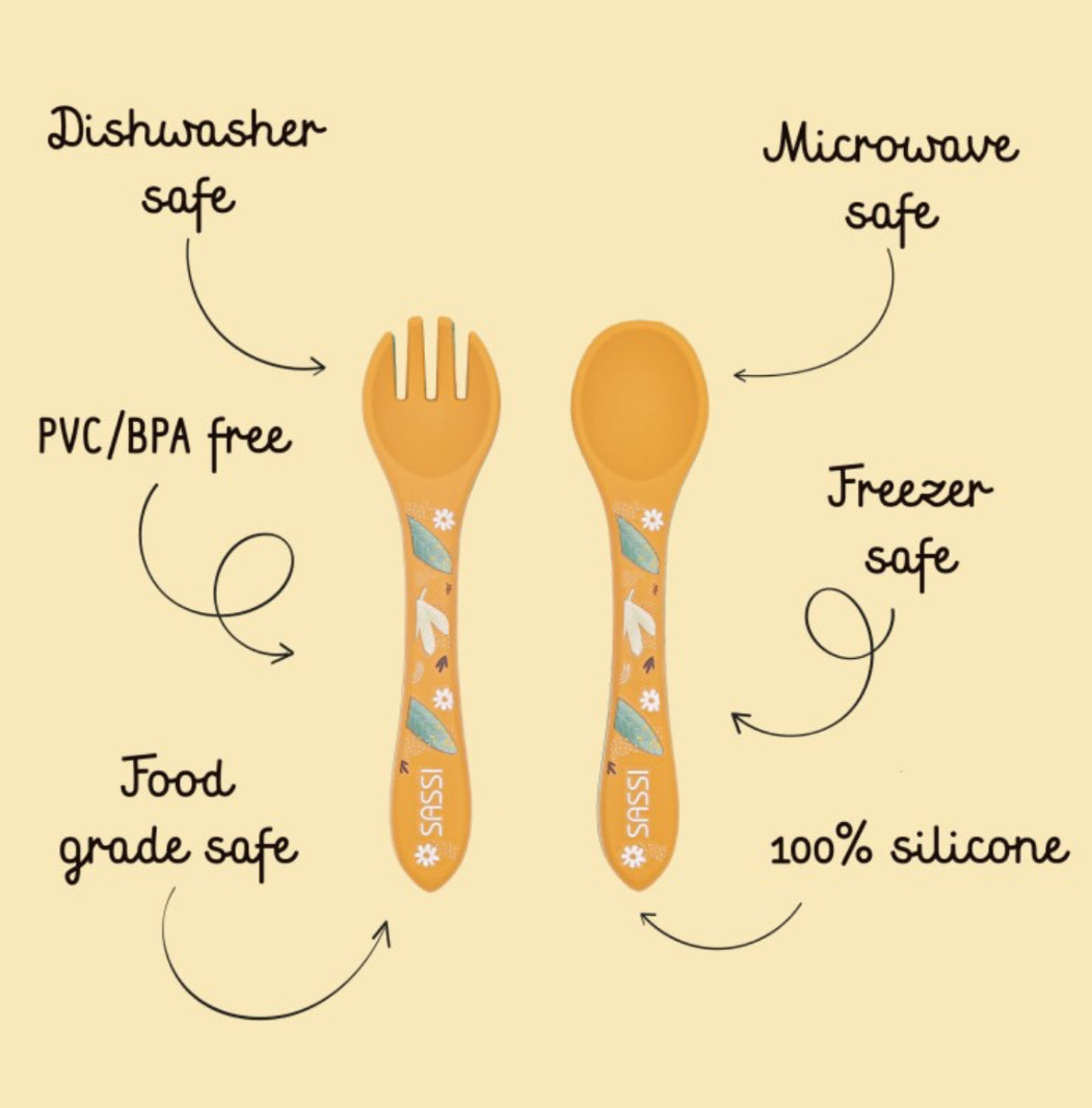 Silicone cutlery (Lion)