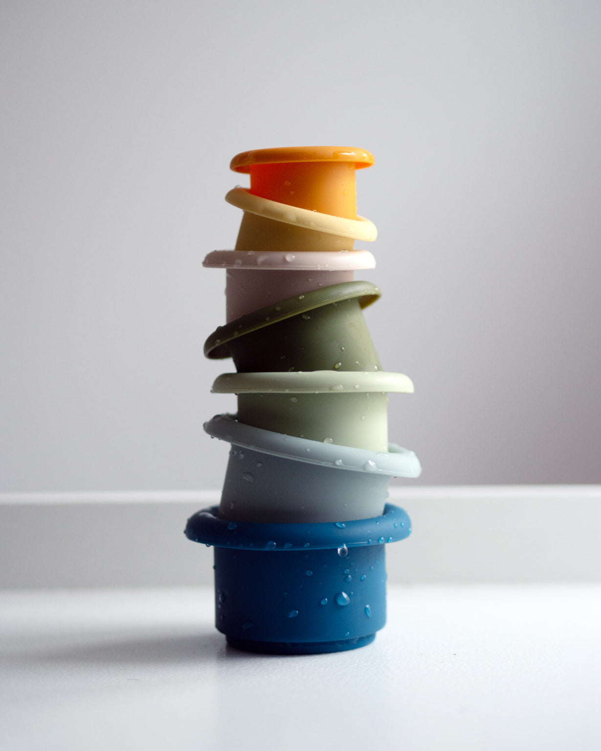 Silicone stacking toy (Blue)