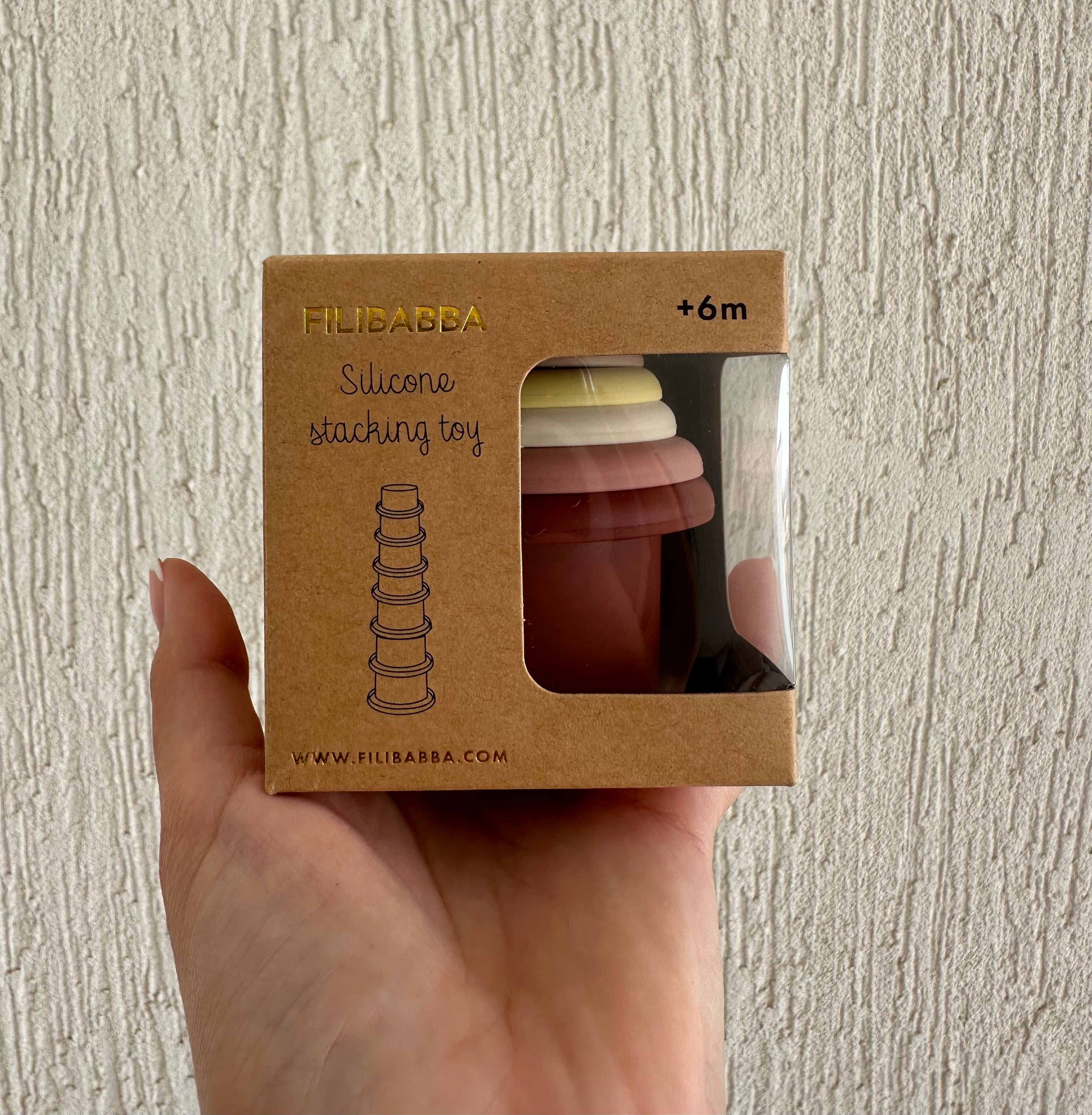 Silicone stacking toy (Rose)