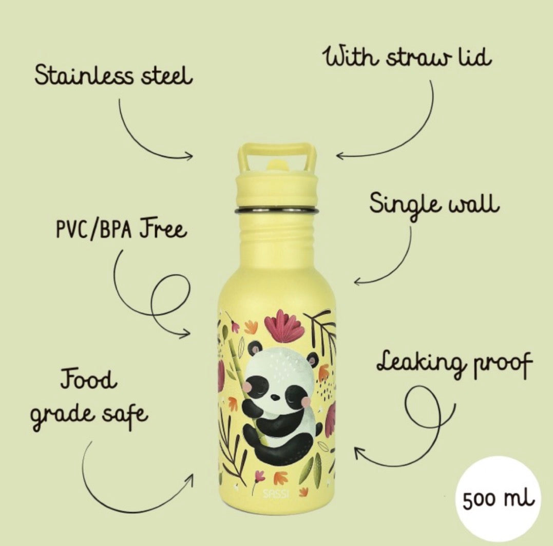Stainless steel water bottle 500ml (Panda)