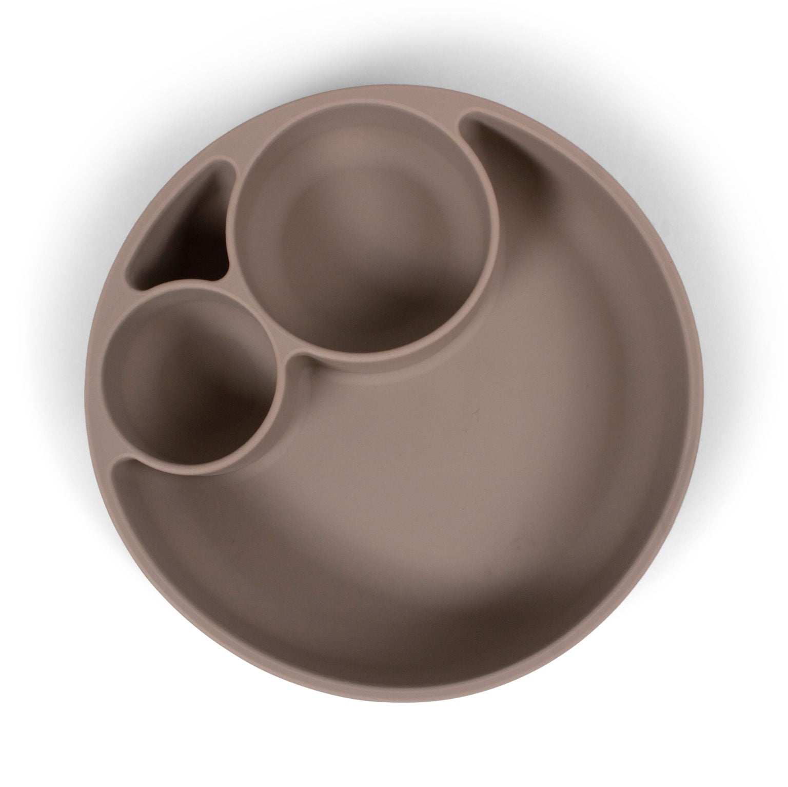 Silicone divided plate (Warm grey)