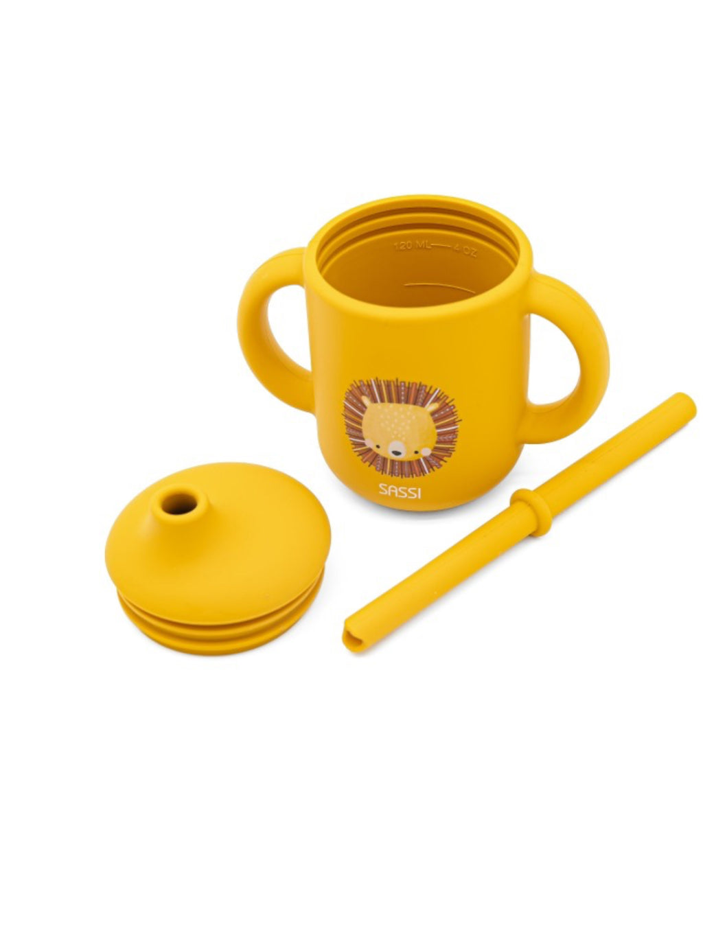 Silicone straw cup- Lion