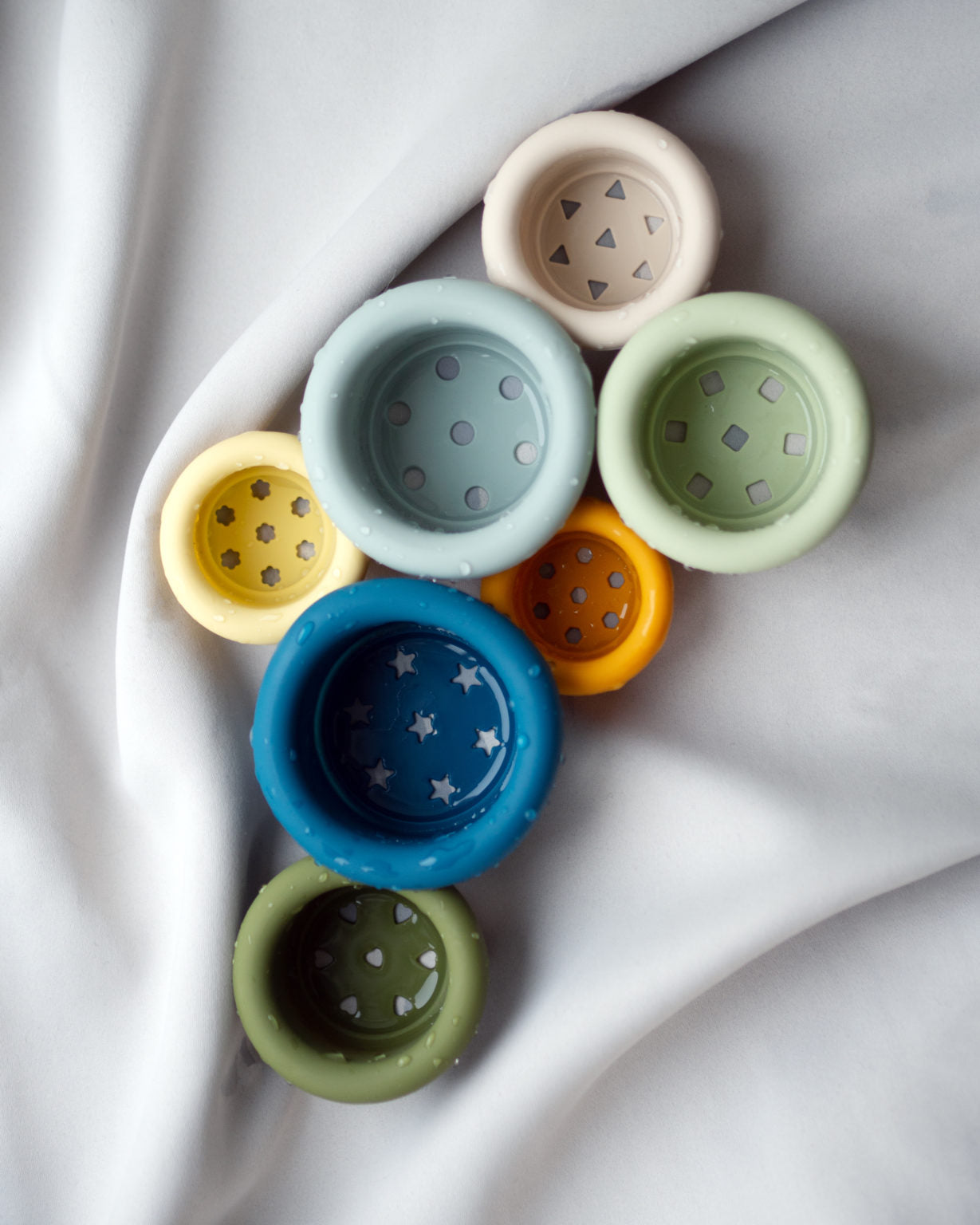 Silicone stacking toy (Blue)