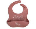 Silicone bib- Fall flowers