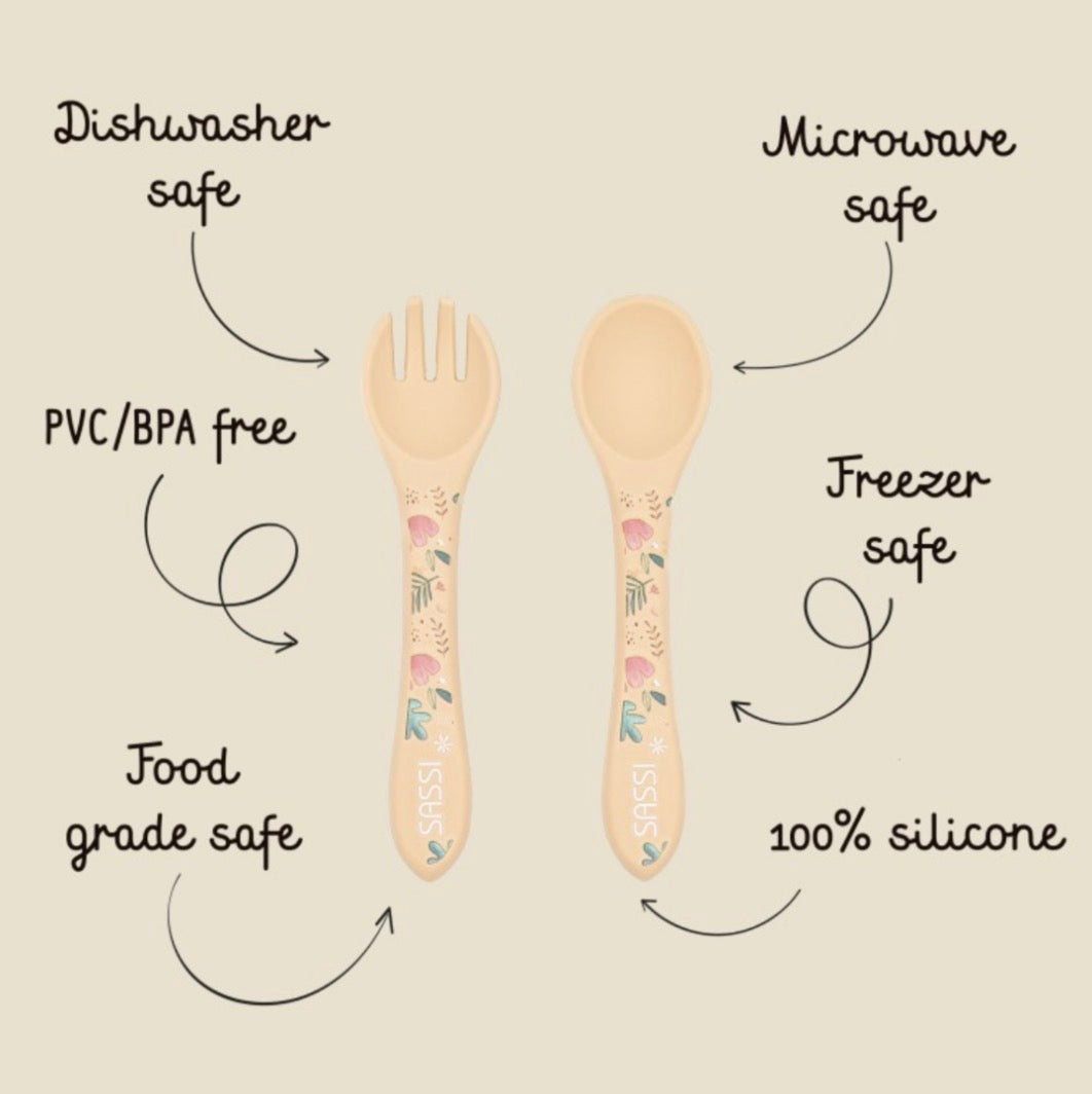 Silicone cutlery (Sloth)