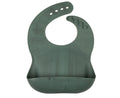 Silicone bib- Marble green