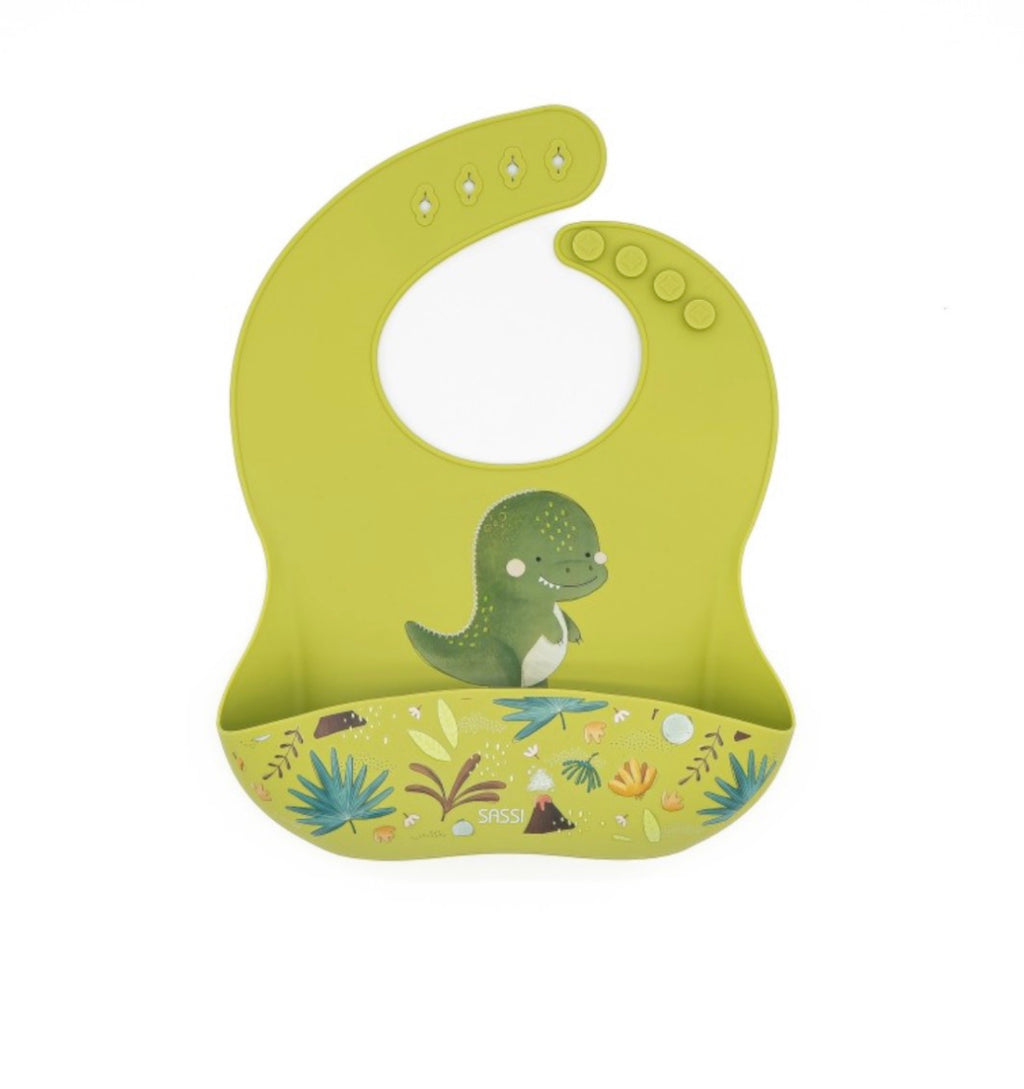 Silicone bib-Dinosaur