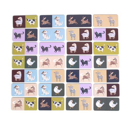 Domino Game (Farm Animals)