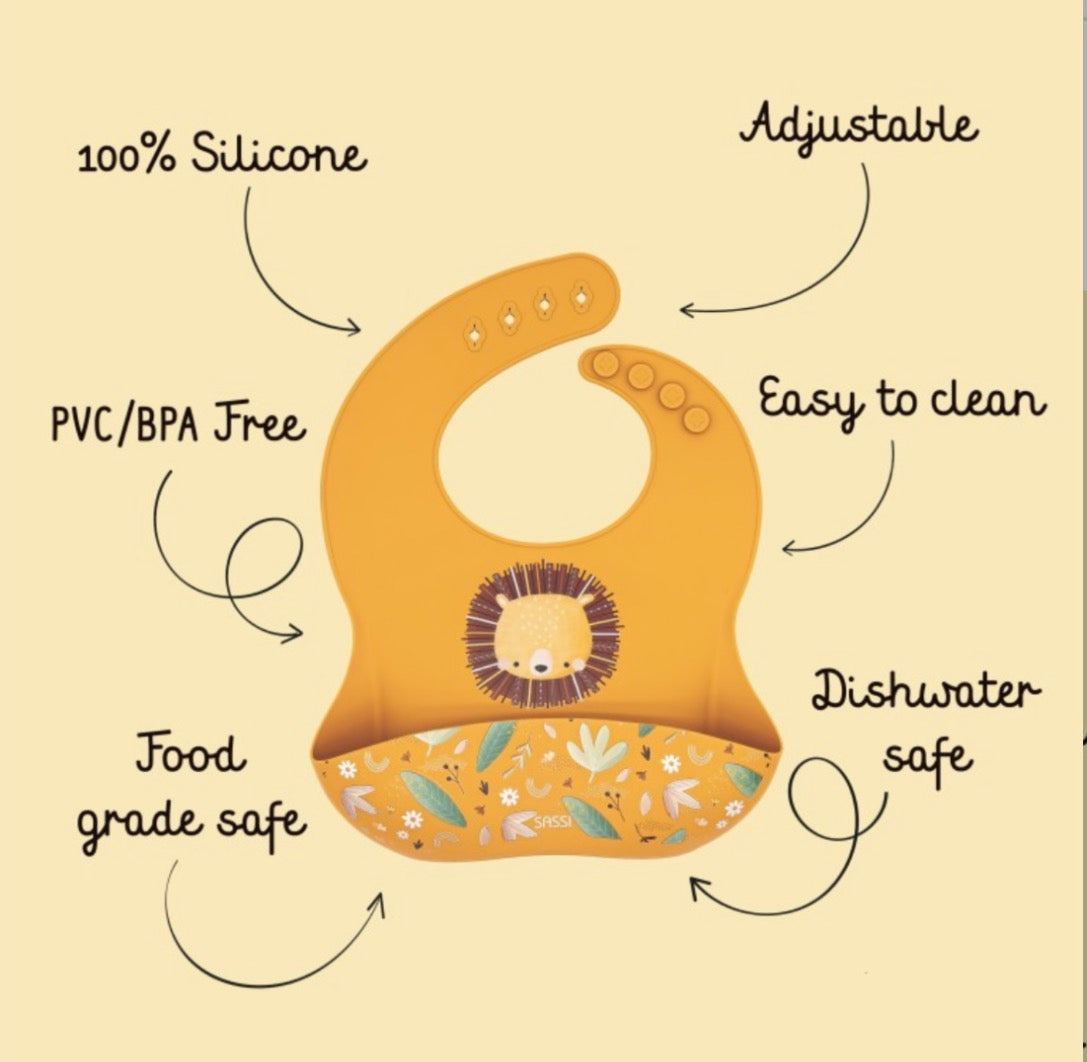 Silicone bib-Lion