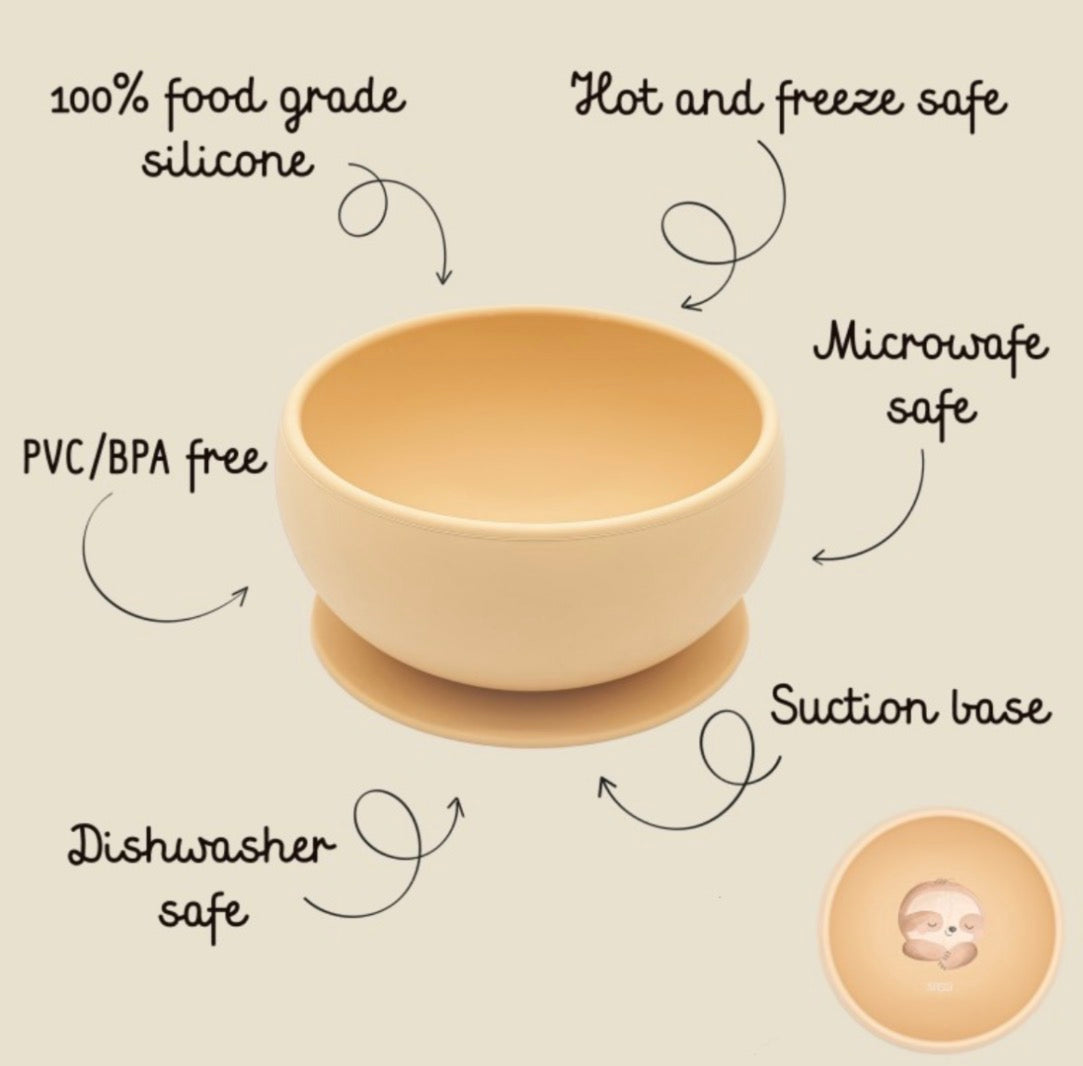 Silicone bowl-Sloth