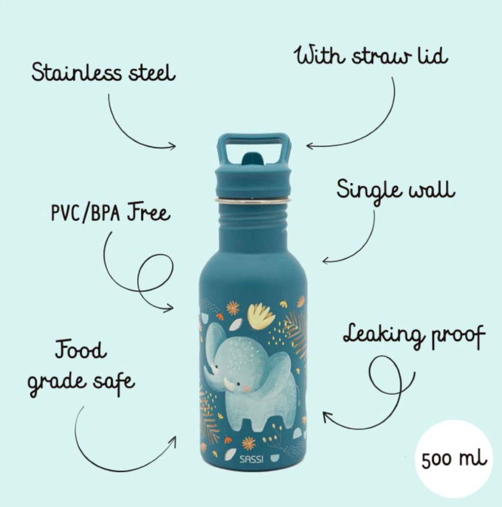 Stainless steel water bottle 500ml (Elephant)