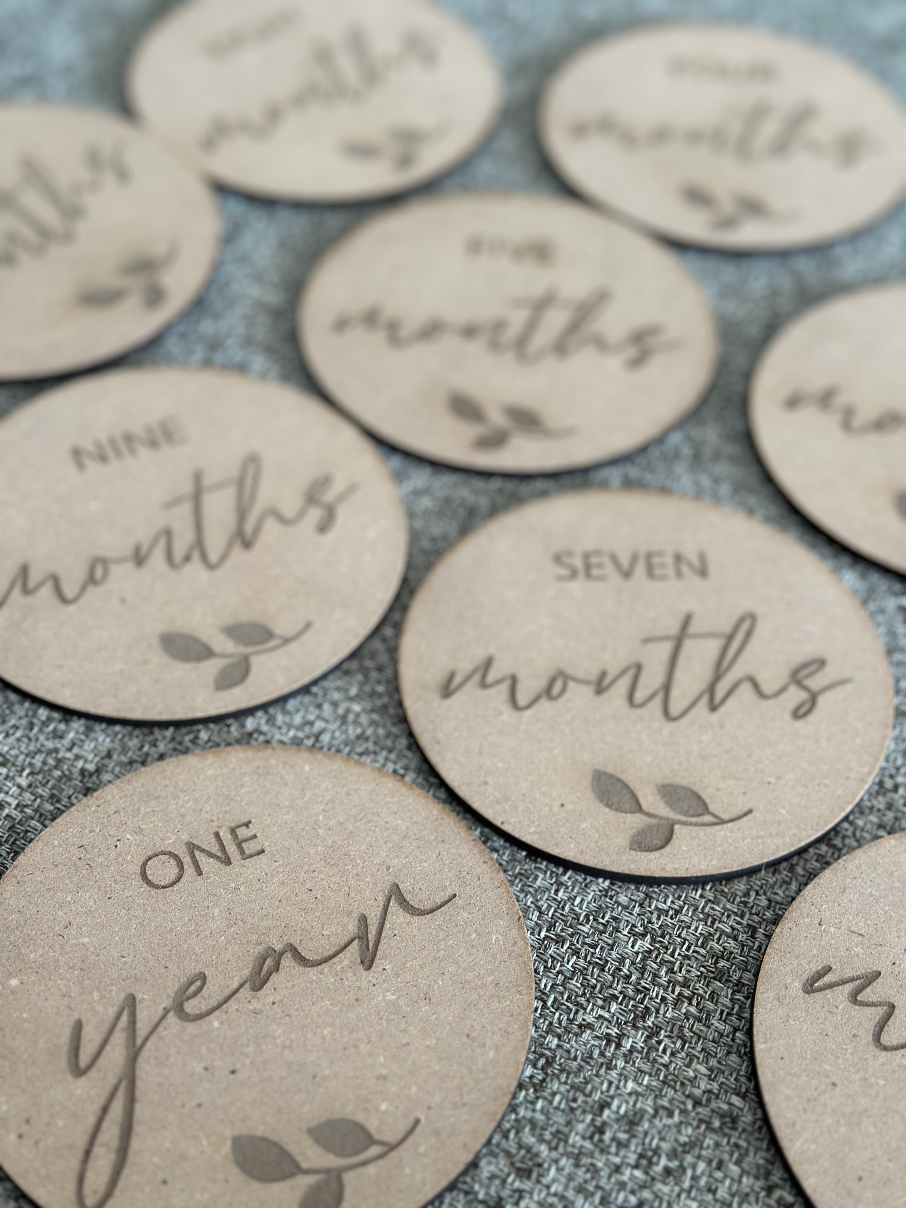 Wooden milestones