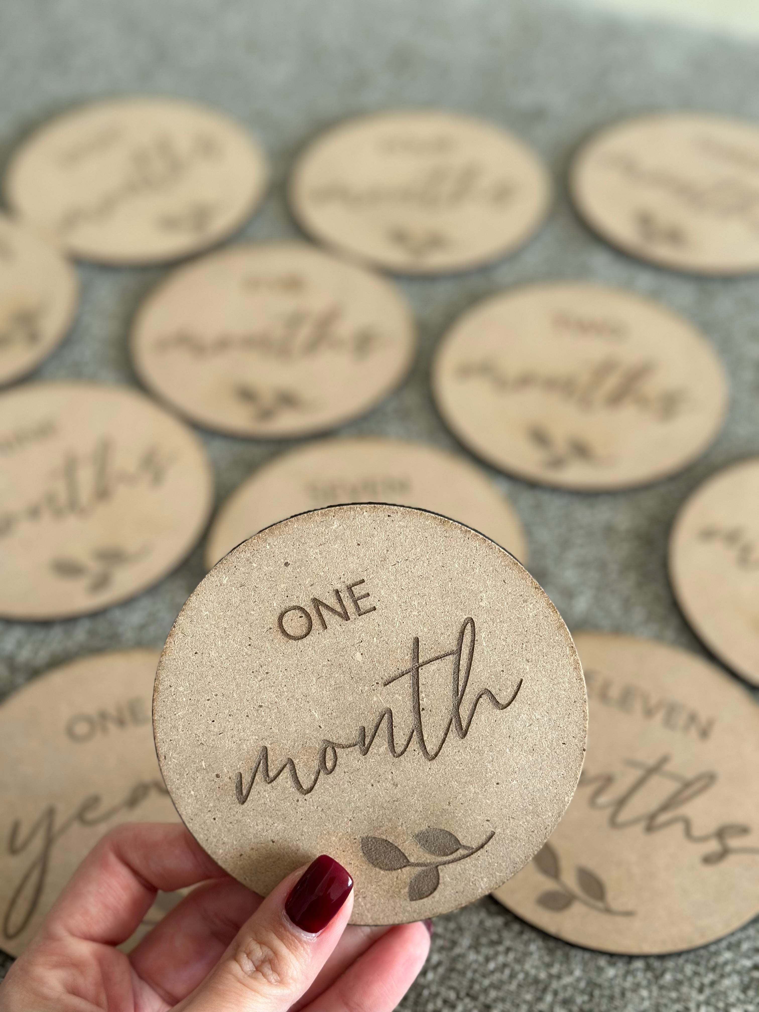 Wooden milestones