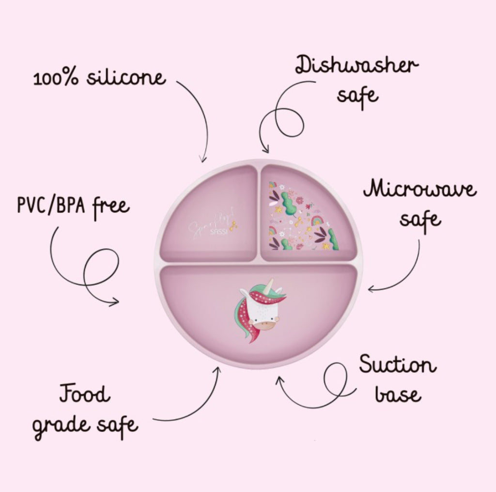 Silicone plate- Unicorn