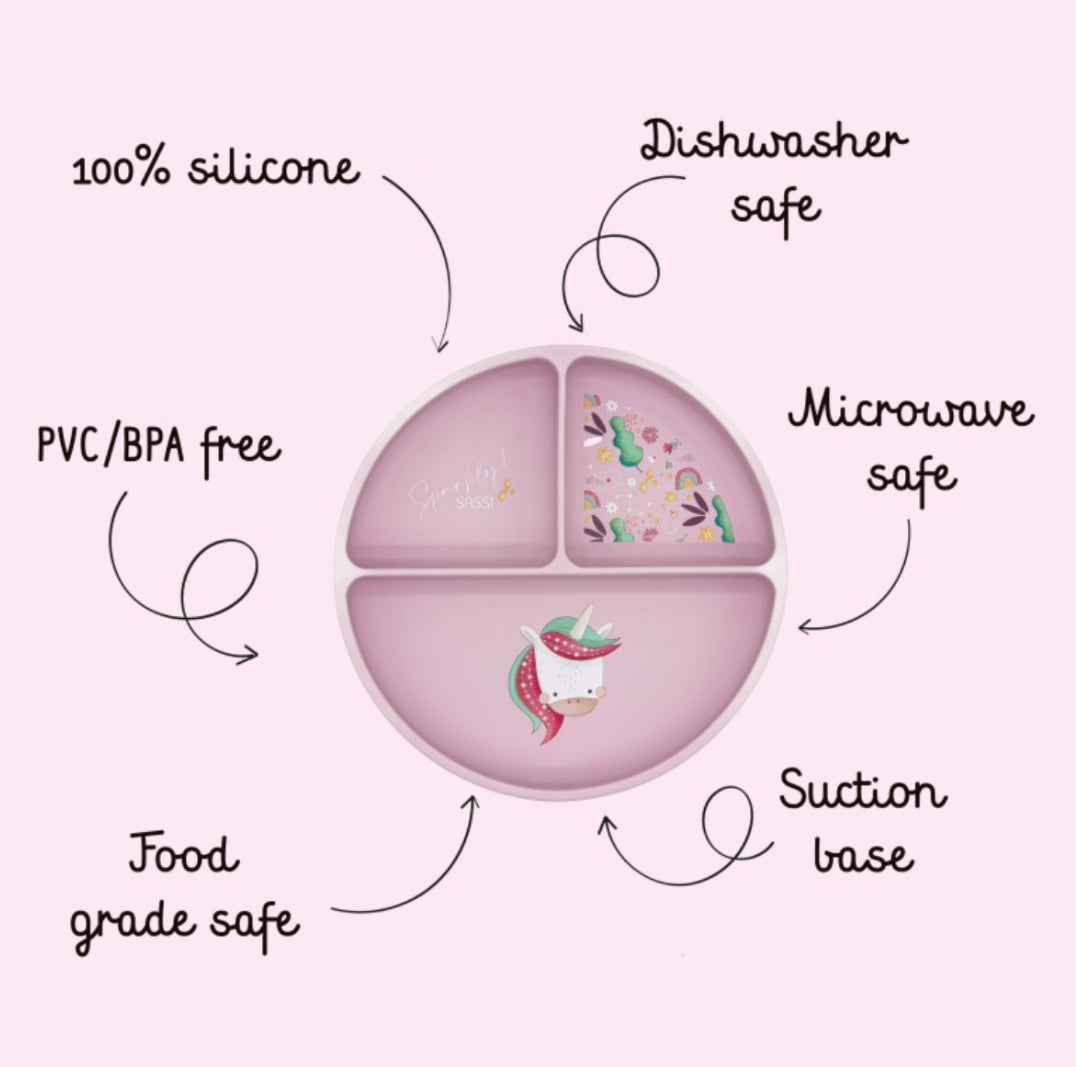 Silicone plate- Unicorn