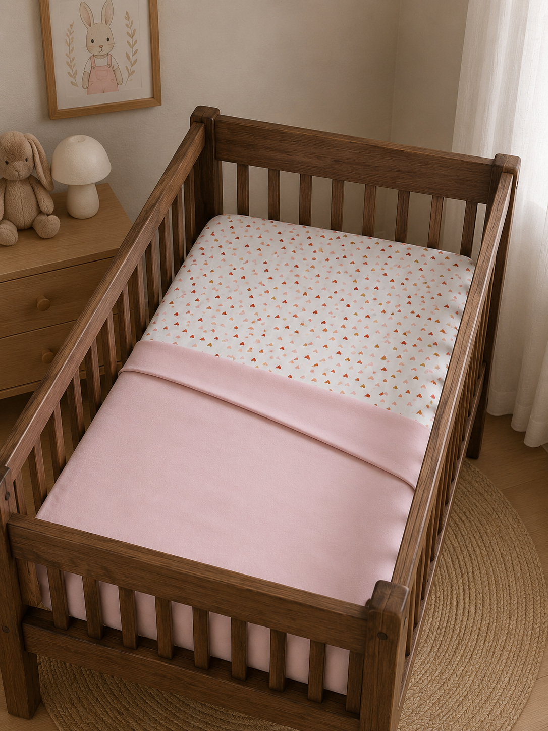 Baby sheets set (Hearts)