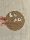 Birth Announcement sign